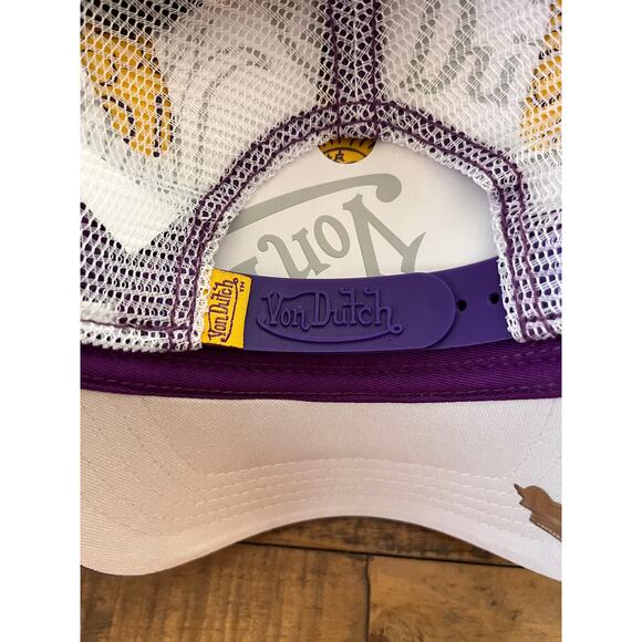 VON DUTCH Purple Gold Trucker Hat Unisex Adult NWT - Picture 4 of 8